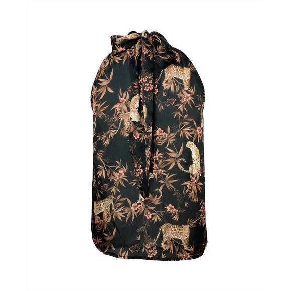 NEW GENERATION LOVE darby leopard tie top in moving leopard - Picture 3 of 3